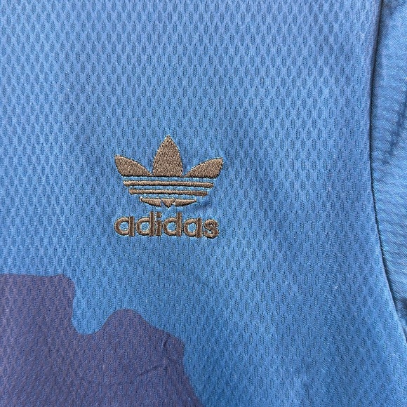 Adidas Originals FLORAL ENGRAVING LONG DRESS Top Shirt Supergirl Size Small - Picture 4 of 10